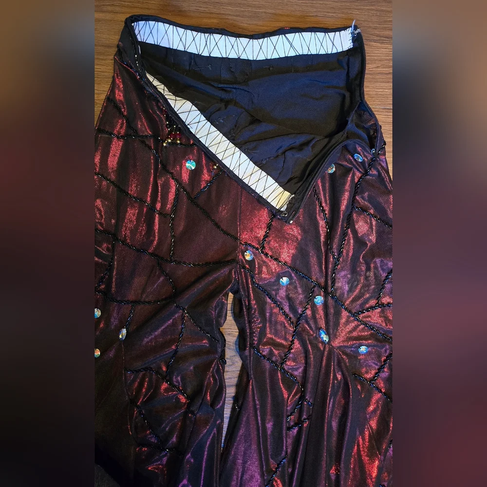 Eman Zaki Professional 7-Piece Bellydance Costume Beledi Saidi Flare Pants OOAK - Picture 9 of 16